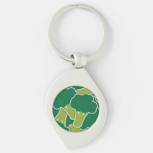 Funky broccoli key ring
