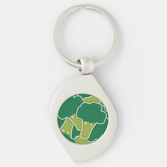 Funky broccoli key ring (Front)