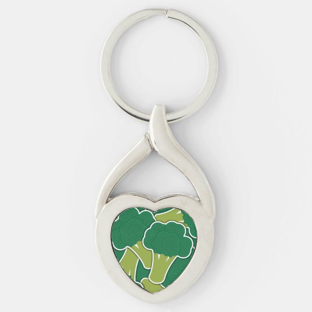 Funky broccoli key ring (Front)