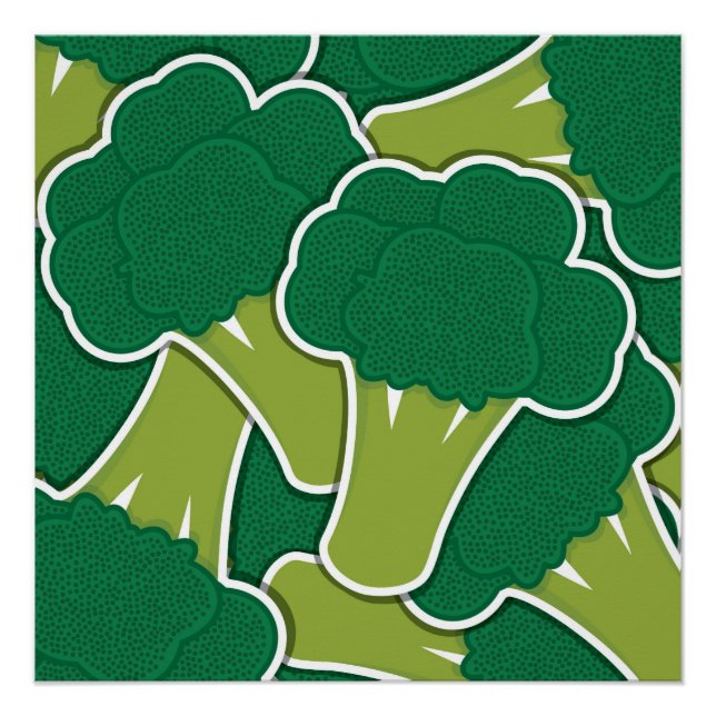Funky broccoli poster (Front)