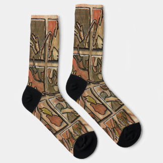 Funky Brown Crew Socks
