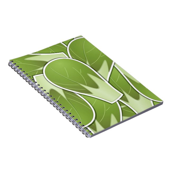 Funky brussel sprout notebook (Right Side)
