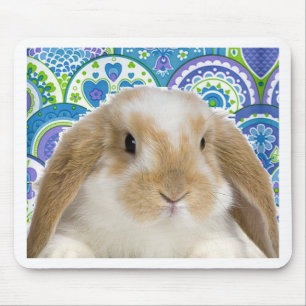 Funky Bunny Mouse Pad