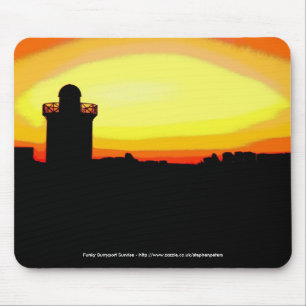 Funky Burryport sunrise Mouse Pad