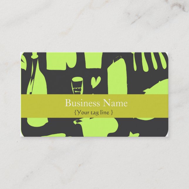 Funky Business Card Template (Front)