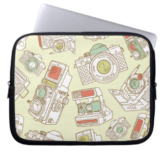 funky cameras laptop sleeve