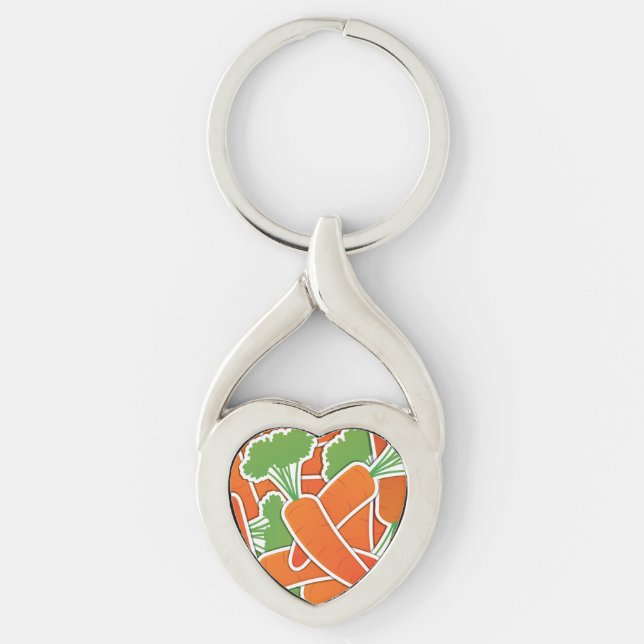 Funky carrot key ring (Front)