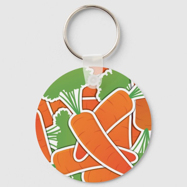 Funky carrot key ring (Front)