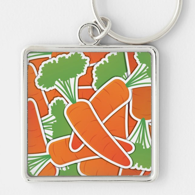 Funky carrot key ring (Front)