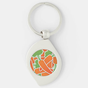 Funky carrot key ring