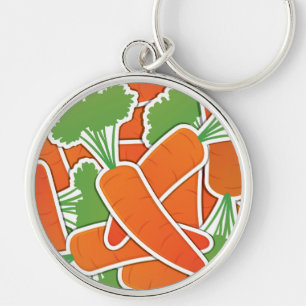 Funky carrot key ring
