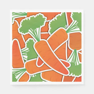 Funky carrots! napkin