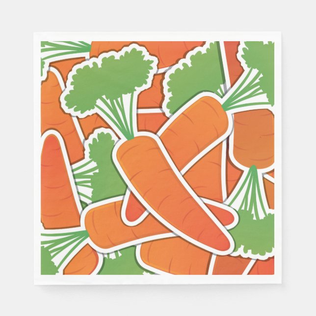 Funky carrots! napkin (Front)
