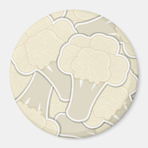 Funky cauliflower magnet