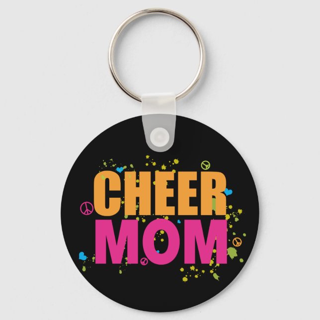 Funky Cheer Mum Keychain (Front)