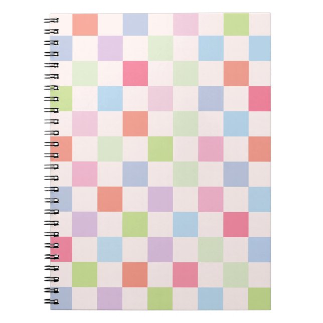 Funky Chequerboard Pattern 02 Notebook (Front)