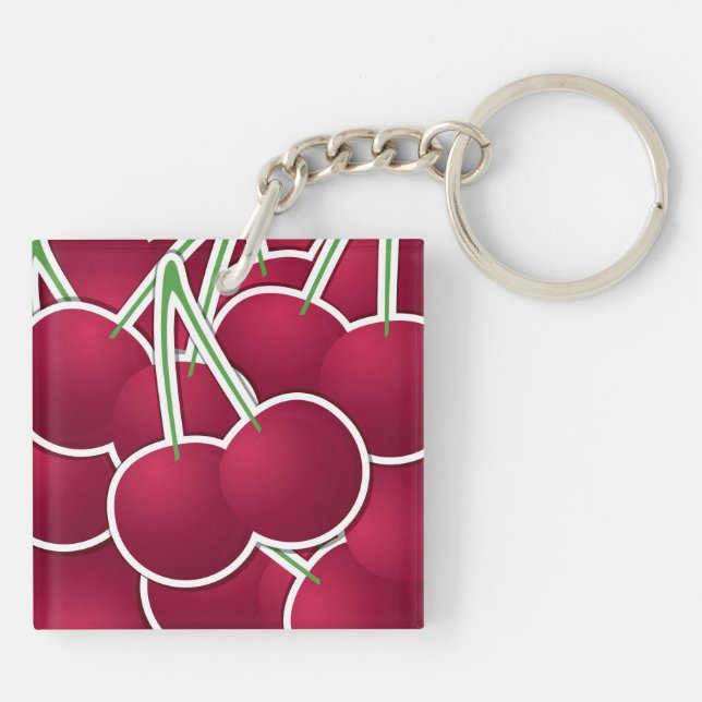 Funky cherry key ring (Back)