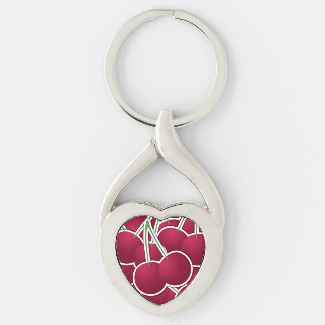 Funky cherry key ring (Front)