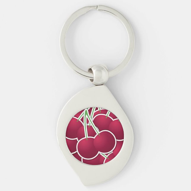 Funky cherry key ring (Front)