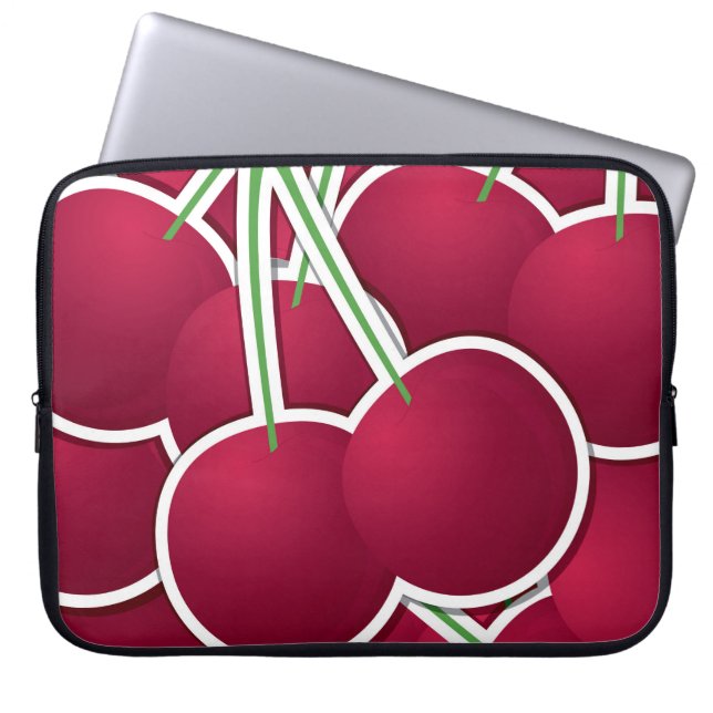 Funky cherry laptop sleeve (Front)