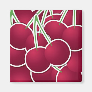 Funky cherry magnet
