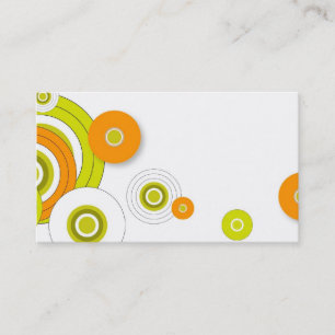 Funky circles business card design