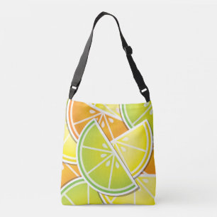 Funky citrus wedges crossbody bag