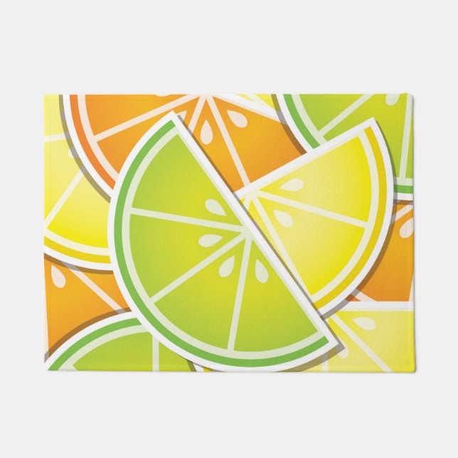 Funky citrus wedges doormat (Front)