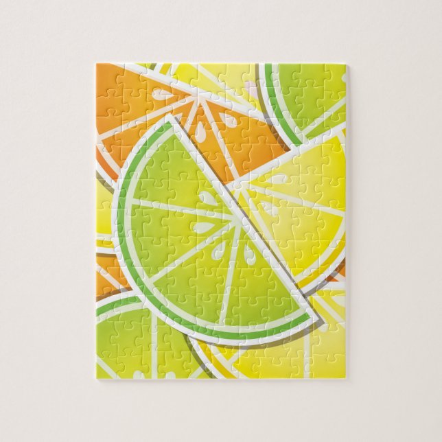 Funky citrus wedges jigsaw puzzle (Vertical)