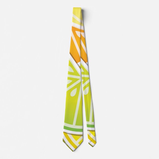 Funky citrus wedges tie (Front)