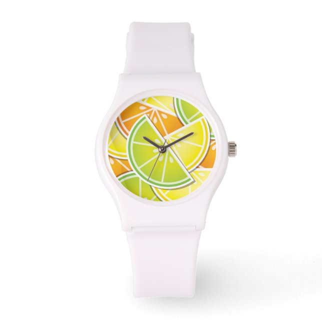 Funky citrus wedges watch (Front)