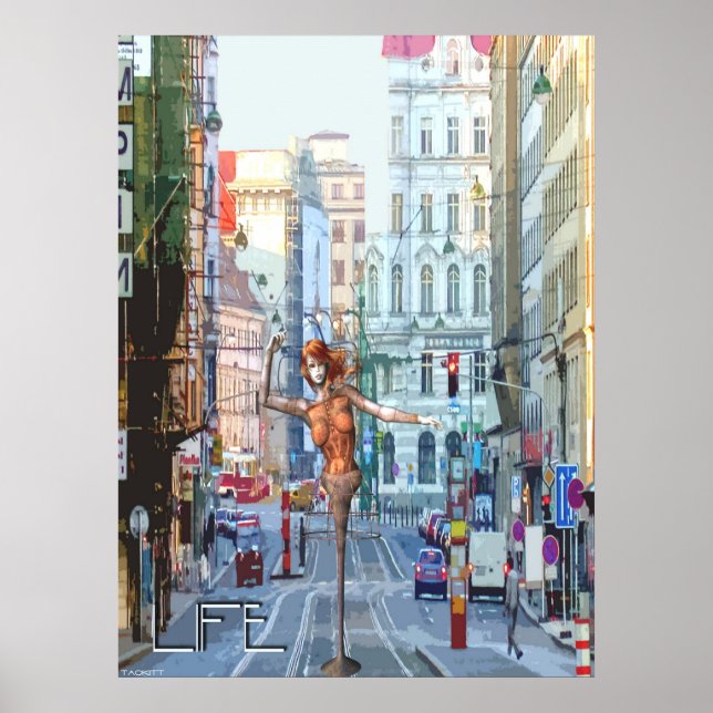 Funky City Life Poster (Front)