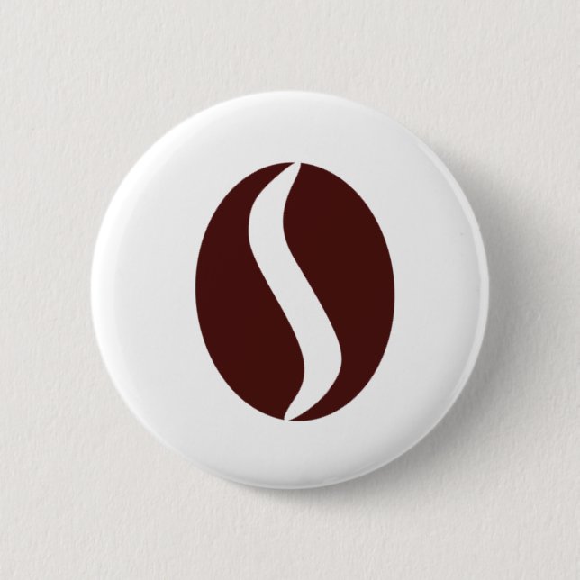 Funky Coffee Bean 6 Cm Round Badge (Front)