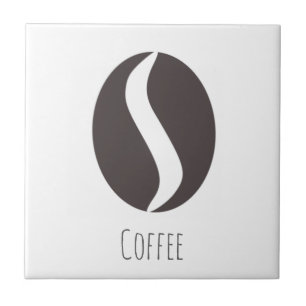 Funky Coffee Bean Ceramic Tile