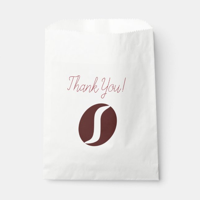 Funky Coffee Bean Favour Bag (Front)