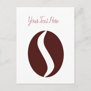 Funky Coffee Bean Postcard