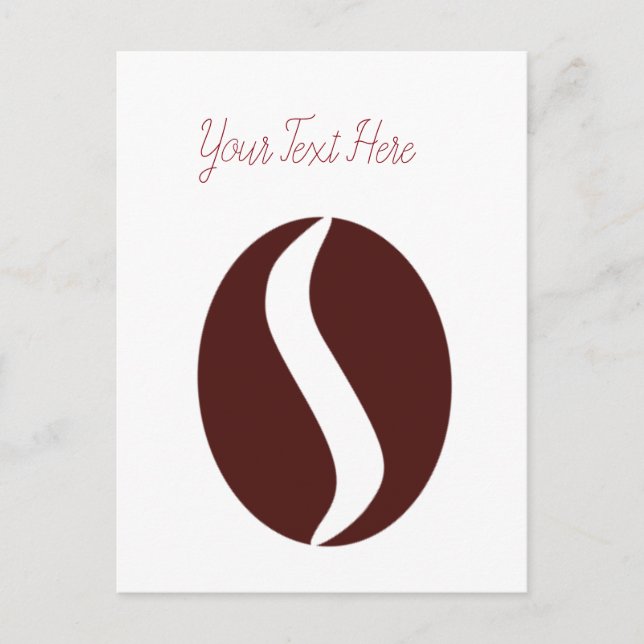 Funky Coffee Bean Postcard (Front)