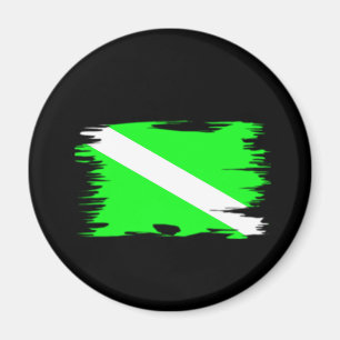 Funky Colour Dive Flag Magnet