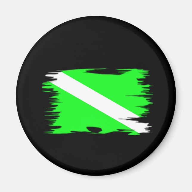 Funky Colour Dive Flag Magnet (Front)