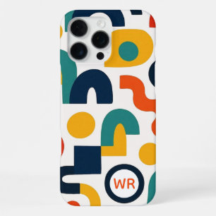 Funky Colourful Amorphous Shapes Art Pattern iPhone 16 Pro Max Case