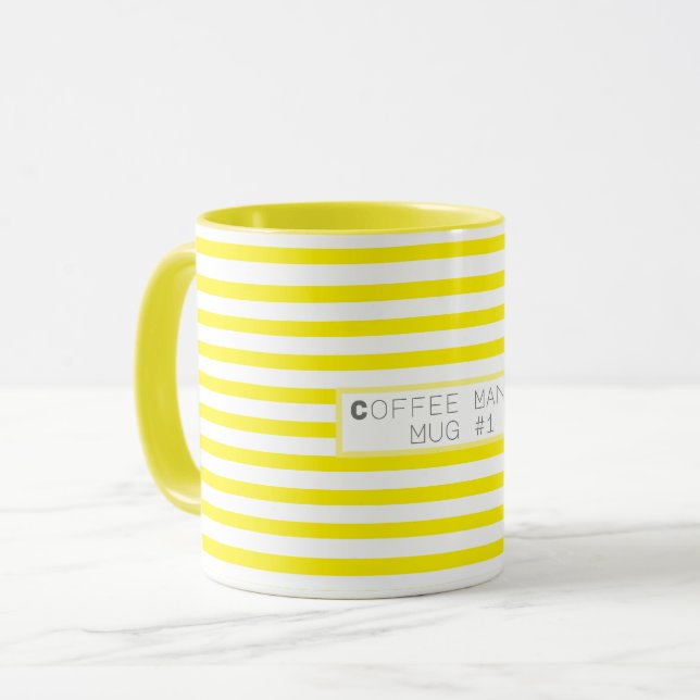 Funky Colourful Coffee Mania Mug #1 Cup (Front Left)