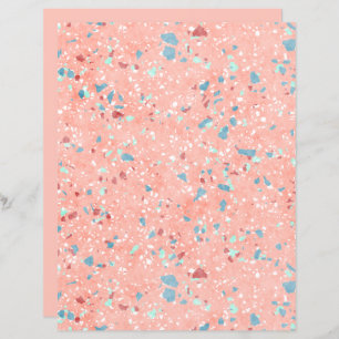 Funky Colourful Mosaic Art Scrapbook Paper