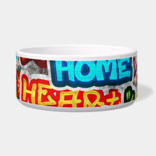Funky Colourful Streetart Graffiti Love Home Heart