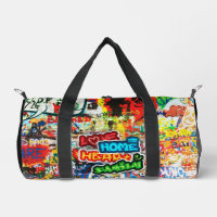 Funky Colourful Streetart Graffiti Love Home Heart