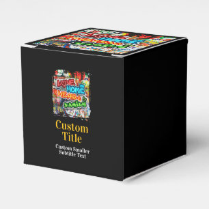 Funky Colourful Streetart Graffiti Love Home Heart Favour Box
