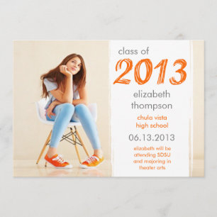 Funky Cool Class Of 2013 Graduation Announcement
