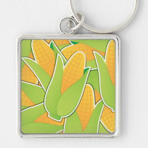 Funky corn key ring