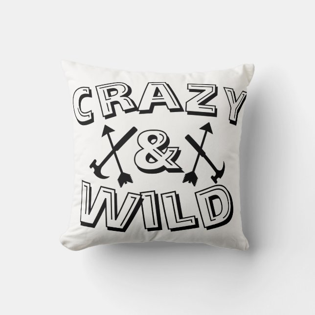Funky Crazy & Wild Arrow Hammer Cushion (Front)