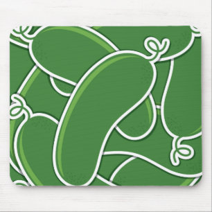 Funky cucumber mouse pad