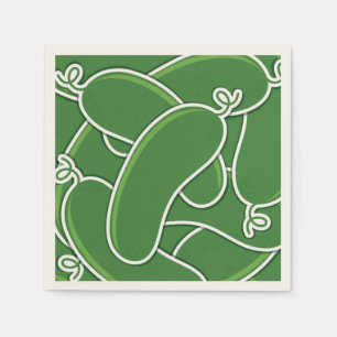 Funky cucumber napkin